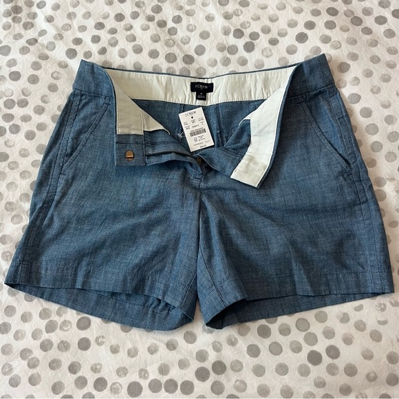 J. Crew Factory Women's 5” Classic Chambray Short Size 4 - Picture 8 of 8